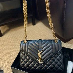 YSL medium tri-quilted matelasse shoulder bag